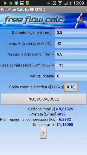 Free Flow Calc screenshot 2