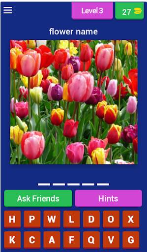 Flower Quiz Game (Flower Name Word Game) screenshot 3