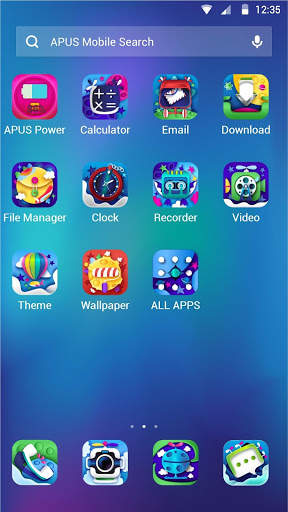 Mysterious Color  Space - APUS Launcher theme screenshot 2