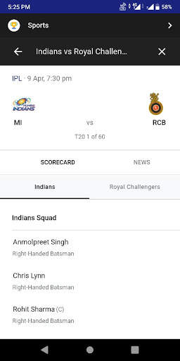 CricShow - Live Cricket Scores & News screenshot 11
