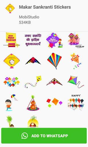 Makar Sankranti WAStickers App screenshot 2