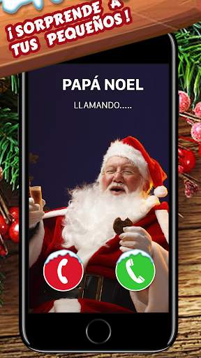 Videollamada Papa Noel - simula llamada gratis! screenshot 2