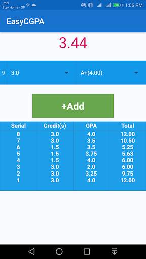EasyCGPA - NU CGPA Calculator screenshot 5