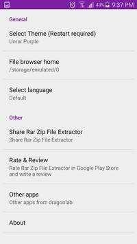 Rar Zip File Extractor screenshot 5