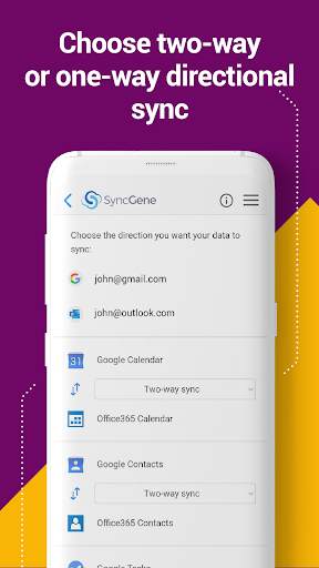 SyncGene Contact Calendar Sync 8 تصوير الشاشة