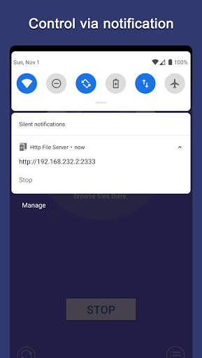 HTTP File Server (View files via PC browser) скриншот 3