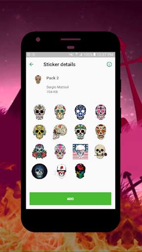 Skull Stickers For WhatsApp screenshot 3