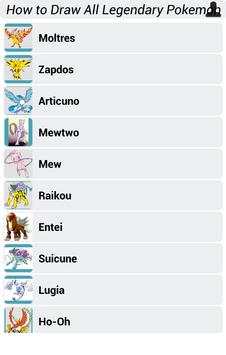 How to Draw All Legendary Pokemon screenshot 2