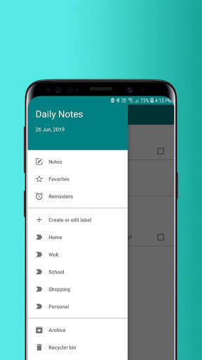 Daily Notes - Lists, Notes and Reminder скриншот 1