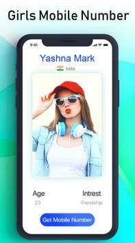 Girls Mobile Number Finder - Search Girls Number 1 تصوير الشاشة