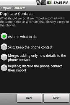 Import Contacts (old) screenshot 1
