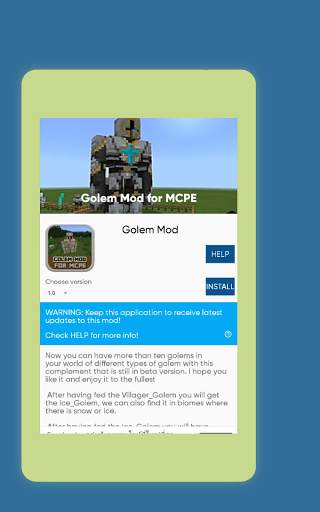 Golem Mod for MCPE screenshot 8