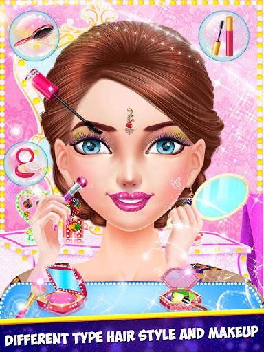 Indian Girl Wedding Makeup Game screenshot 1
