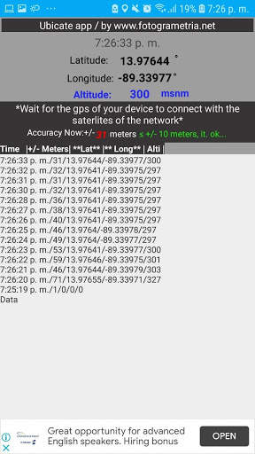 UBICATE APP to calculate Altitude, GpS Of line. 6 تصوير الشاشة