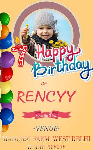 birthday invitation card maker HD 2020 screenshot 5