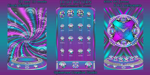 Light Pattern 3D Next Launcher theme screenshot 1