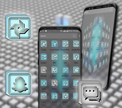 3D Cube Launcher Theme screenshot 2