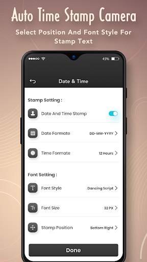Auto Timestamp Camera : Date, Location & TimeStamp screenshot 3