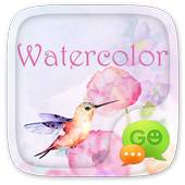 (FREE) GO SMS WATERCOLOR THEME 3.3.1