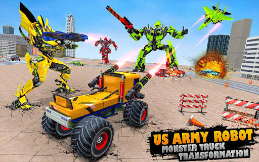 US Army Robot Monster Truck Transformation Games screenshot 4