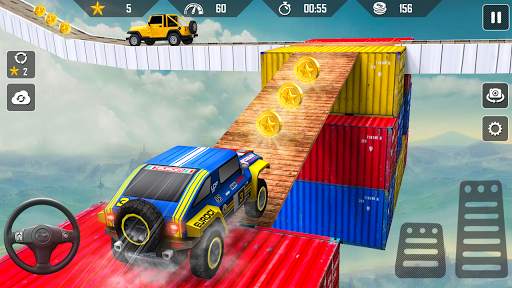 Offroad Jeep Driving Tricky Stunt Master screenshot 2