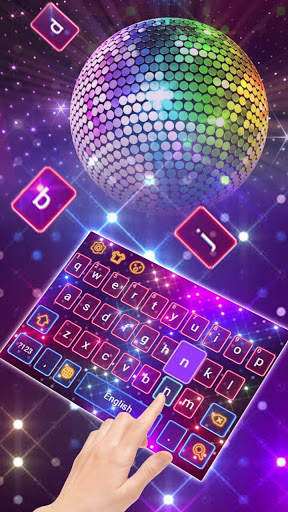 Sparkling Neon Disco Keyboard स्क्रीनशॉट 4