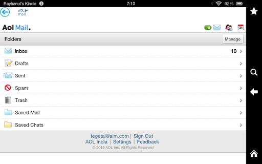 Email Manager Free 6 تصوير الشاشة