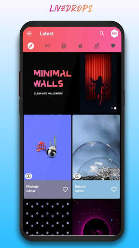 LiveDrops - 4K Live Wallpapers & HD Backgrounds screenshot 1