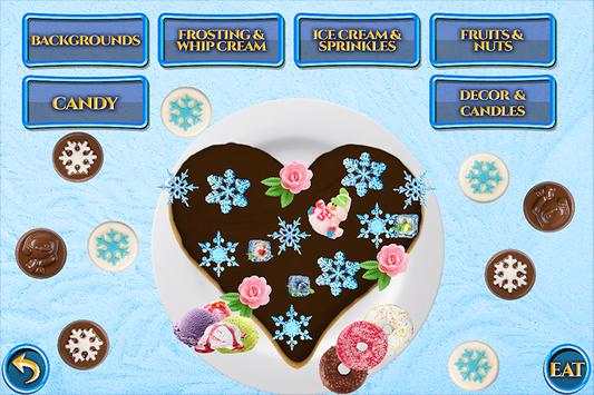 Winter Cake Maker Dessert - Frozen Candy Food Game screenshot 3