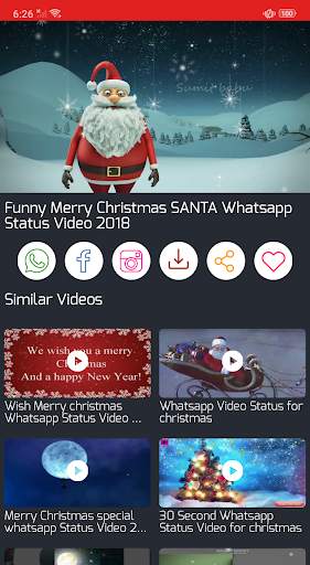 Christmas Video Status स्क्रीनशॉट 3