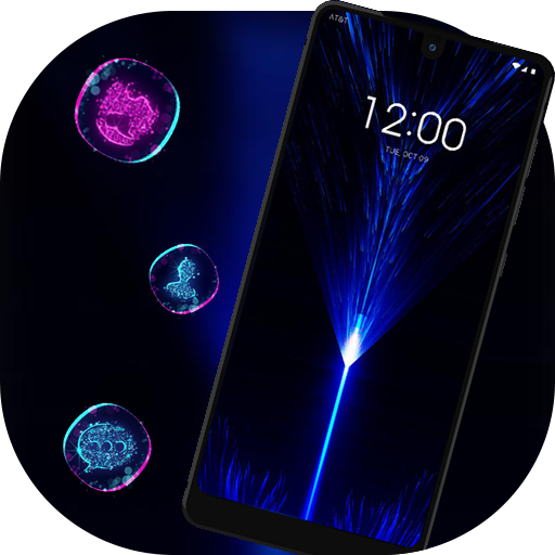 ikon Wallpaper bertema cahaya biru