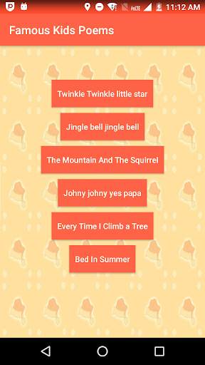 Famous kids poem screenshot 1