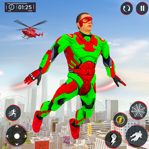 ikon Flying Superhero Spider Games