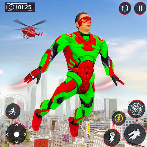 Flying Superhero Spider Games 1.45