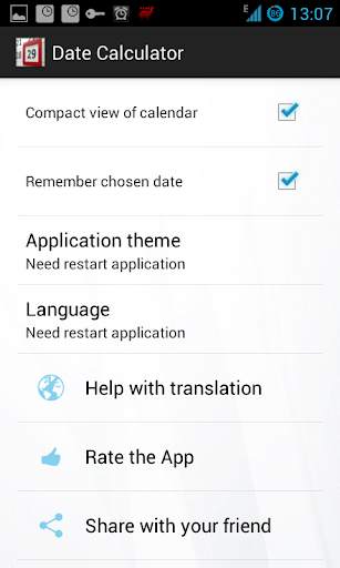 Date (Days) Calculator 7 تصوير الشاشة
