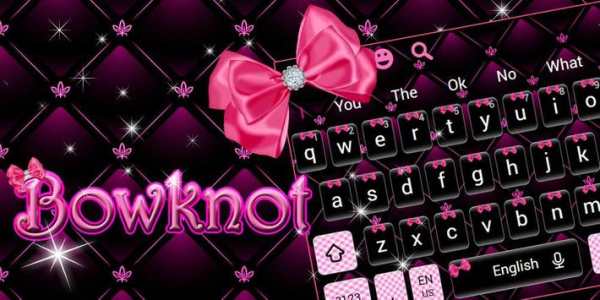 Beautiful Pink Bow Keyboard Theme screenshot 6