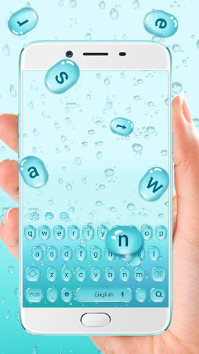 blue drop keyboard theme screenshot 3