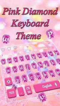 Pink Diamond Keyboard Theme screenshot 1