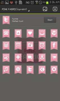 PINK FABRIC go launcher theme screenshot 5