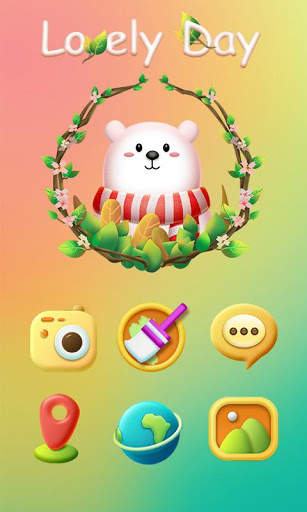 Lovely Day GO Launcher Theme screenshot 1
