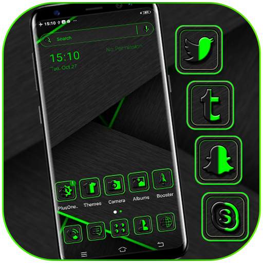 Green Black Theme For Launcher 1.0.1
