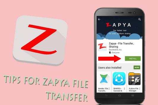 Tips for zapya file transfer, Sharing screenshot 1
