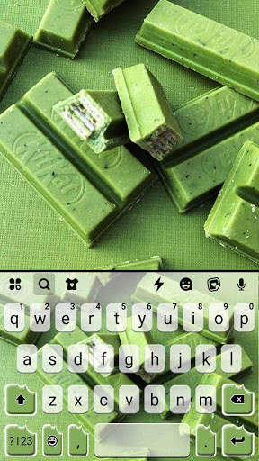 Green Matcha Candy Keyboard Background screenshot 5