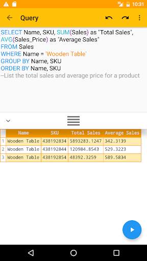 SQL Client screenshot 1