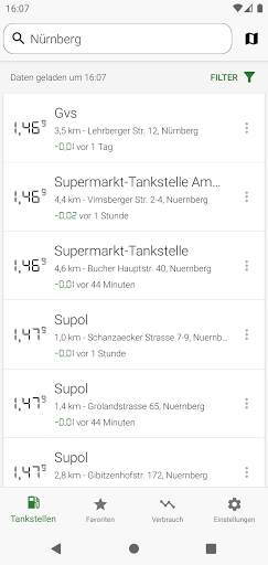 Spritpreise - günstig Tanken screenshot 1