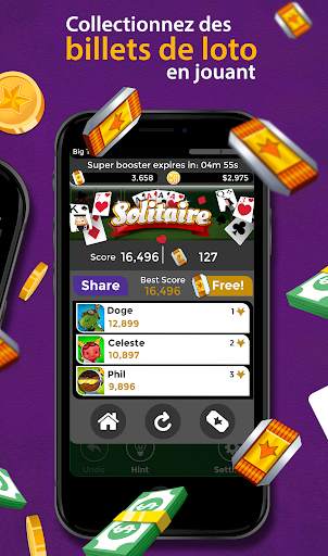 Solitaire - Gagnez de l'argent screenshot 3