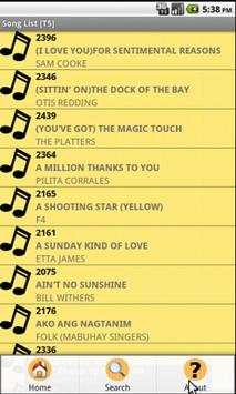 Song List [T5] screenshot 2