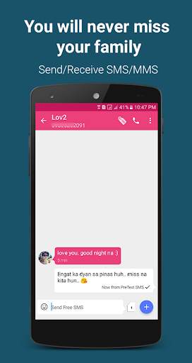 FREE TEXT to Philippines | PreText SMS - SMS/MMS screenshot 2