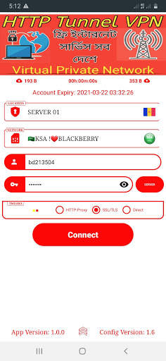 HTTP Tunnel VPN screenshot 1