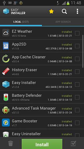 Easy Installer - Apps On SD 1 تصوير الشاشة